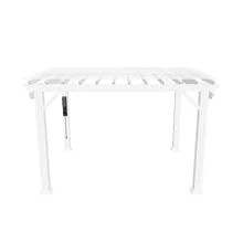 hawthorne traditional steel pergola with sail shade soft canopy