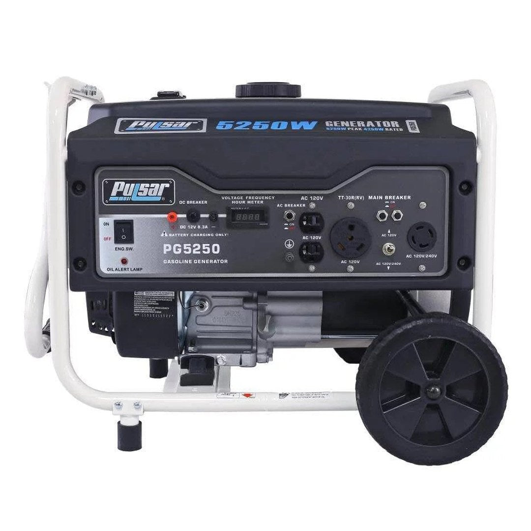 Pulsar 5,250/4,250-Watt Gasoline Powered Recoil Start Portable Generator