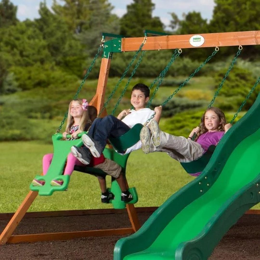 Backyard discovery shenandoah wooden swing set