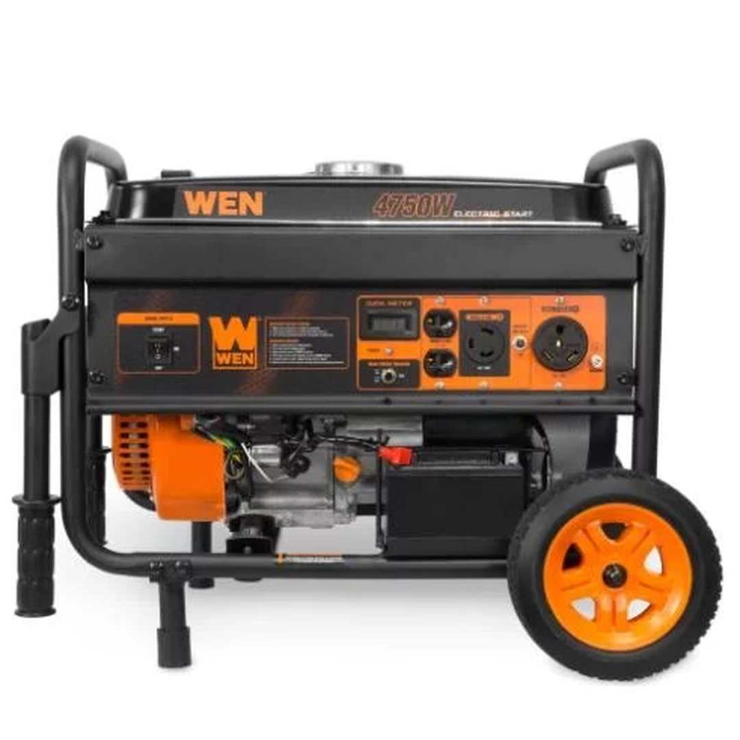Wen 4750-Watt Portable Generator with Electric Start and Wheel Kit