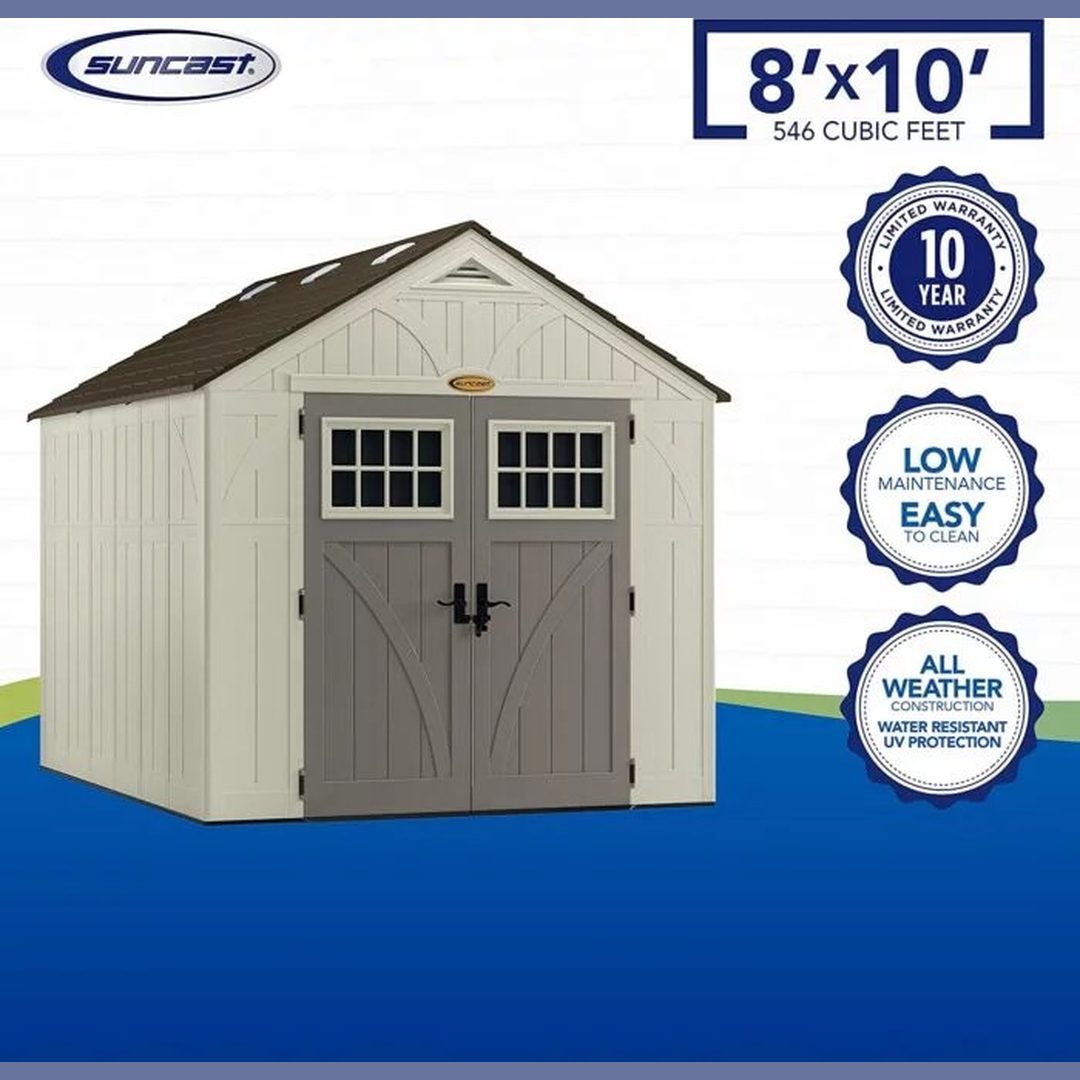 Suncast BMS8100 8′ x 10′ Tremont Storage Shed