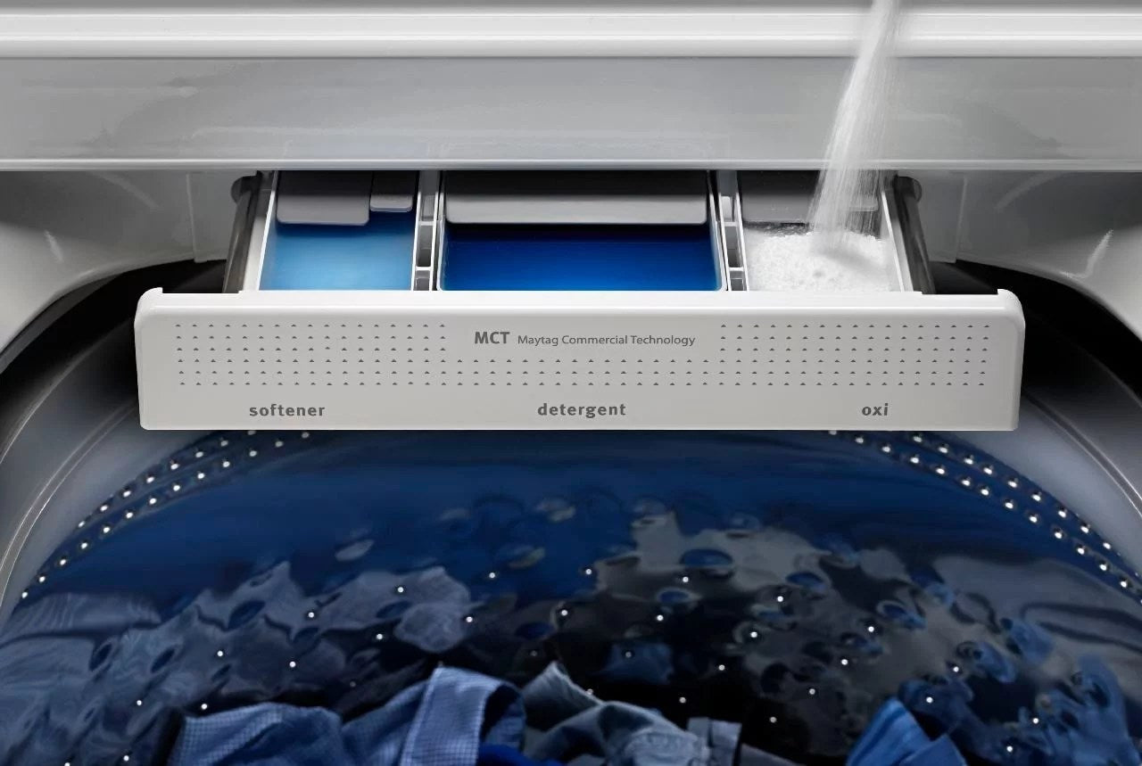 Maytag – 4.7 Cu. Ft. Top Load Washer with Dual-Action PowerWash Agitator – White