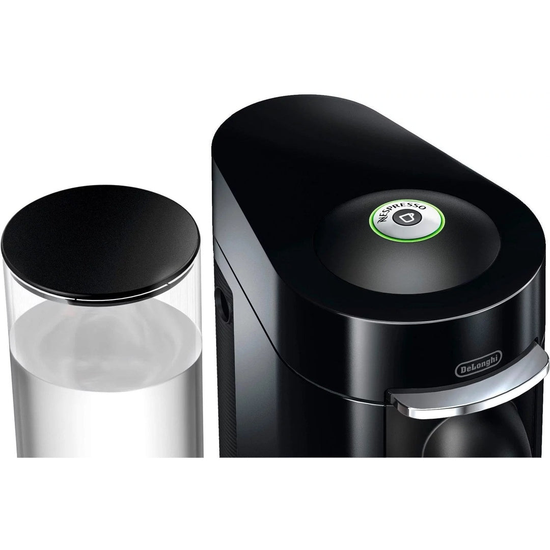 De’Longhi – Nespresso Vertuo Plus Deluxe Coffee and Espresso Maker by De’Longhi, Piano Black with Aeroccino Milk Frother – Piano Black