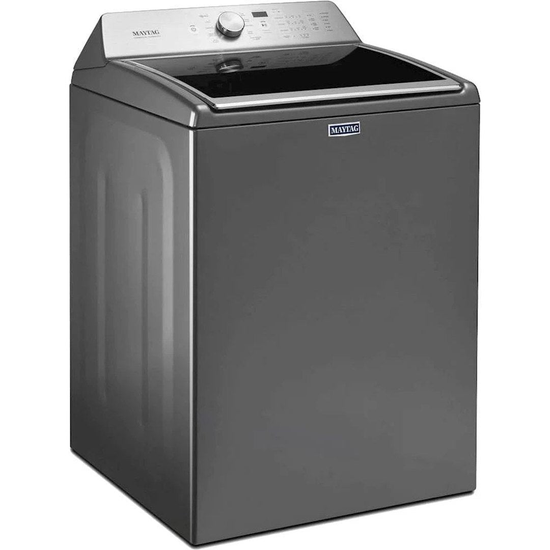 Maytag – 4.7 Cu. Ft. 11-Cycle High-Efficiency Top-Loading Washer – Metallic slate