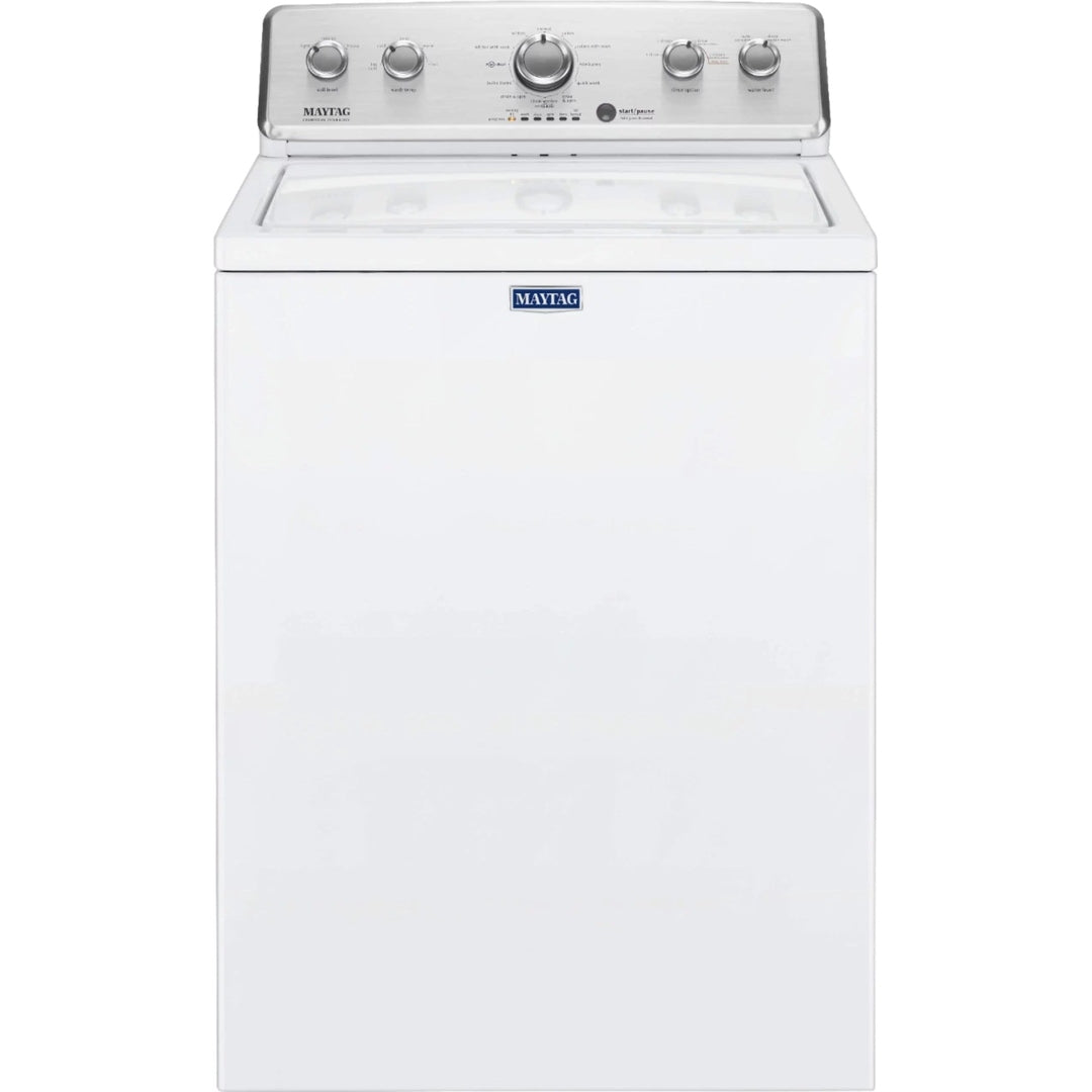 Maytag – 3.8 Cu. Ft. High Efficiency Top Load Washer with PowerWash Agitator – White