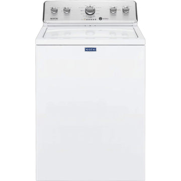 Maytag – 3.8 Cu. Ft. High Efficiency Top Load Washer with PowerWash Agitator – White