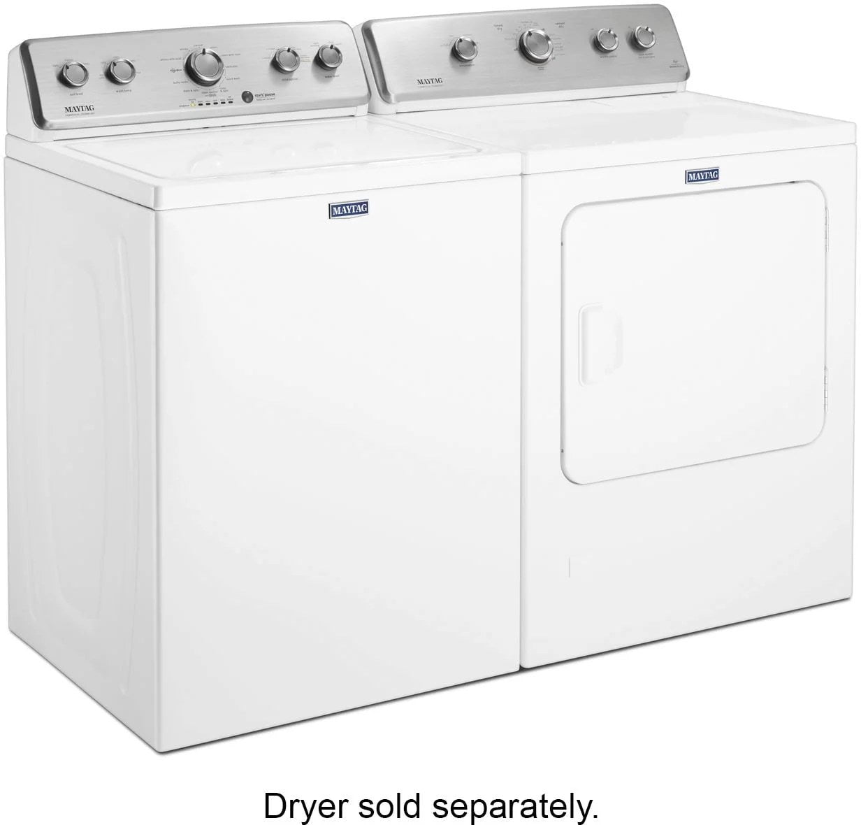 Maytag – 3.8 Cu. Ft. High Efficiency Top Load Washer with PowerWash Agitator – White