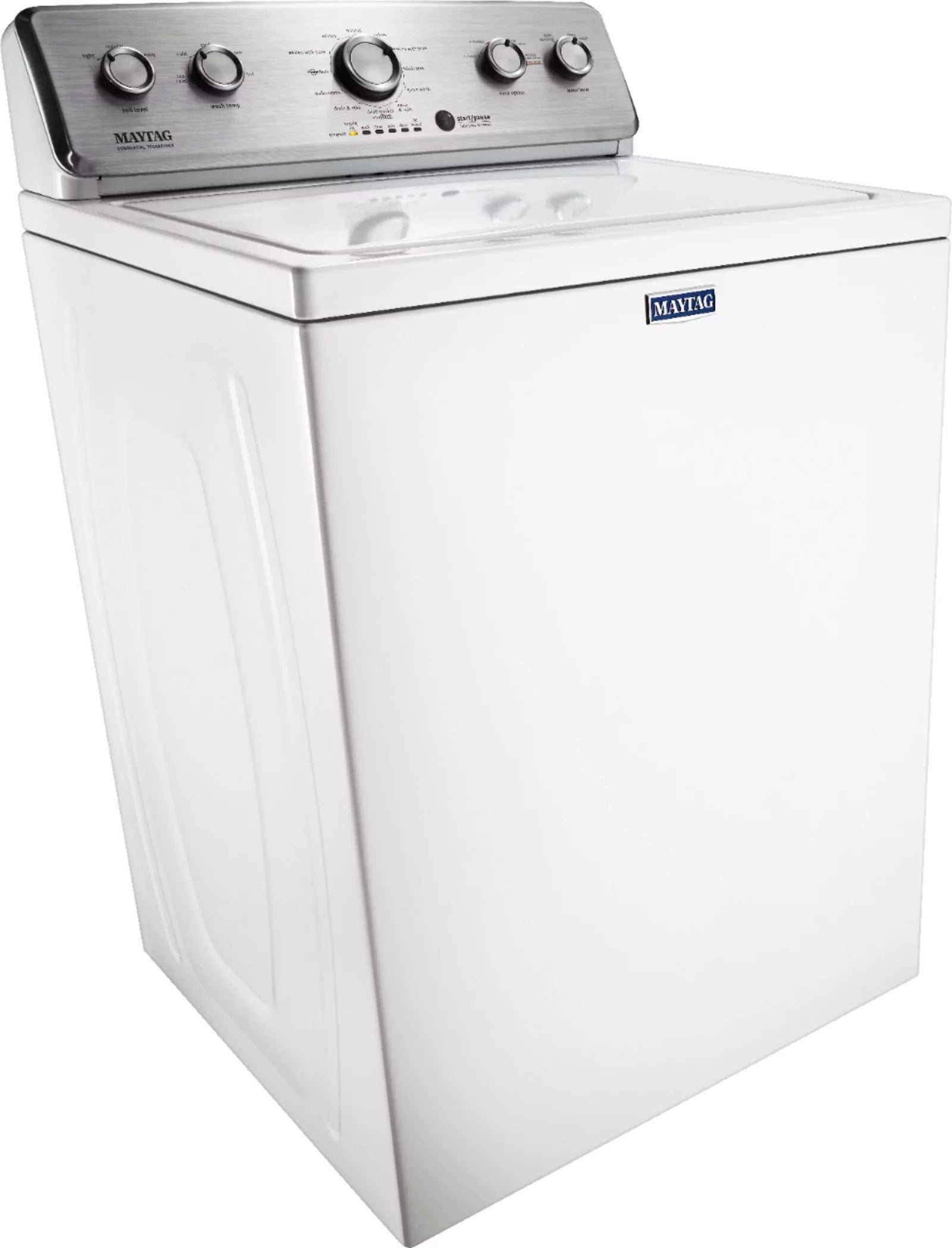 Maytag – 3.8 Cu. Ft. High Efficiency Top Load Washer with PowerWash Agitator – White