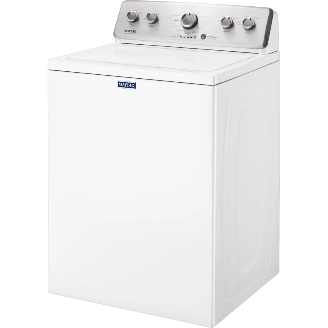 Maytag – 3.8 Cu. Ft. High Efficiency Top Load Washer with PowerWash Agitator – White