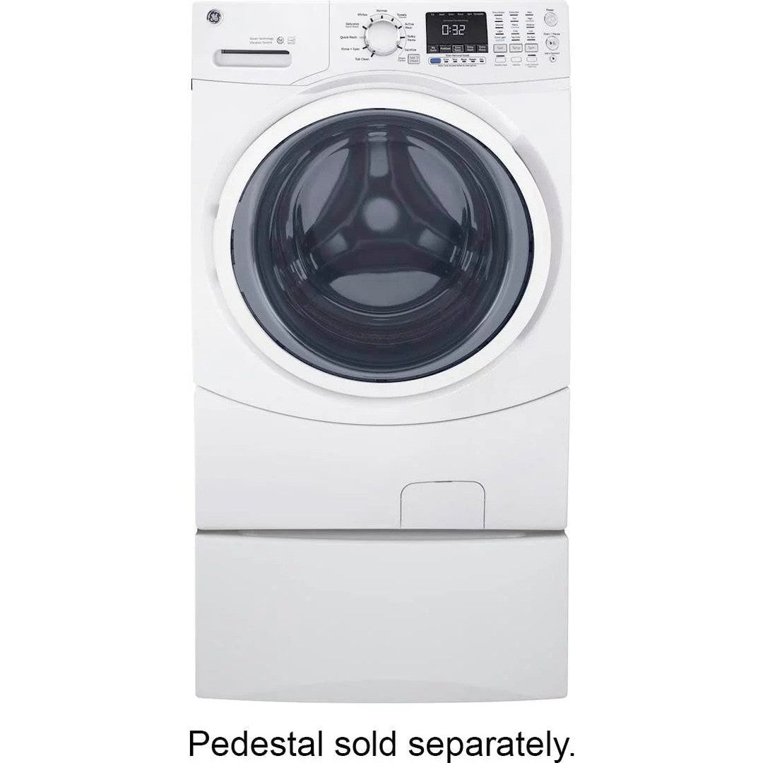 GE – 4.5 Cu. Ft. Stackable Front Load Washer – White