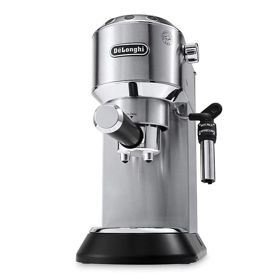 De’Longhi – DEDICA Espresso Machine with 15 bars of pressure and Milk Frother – Metal