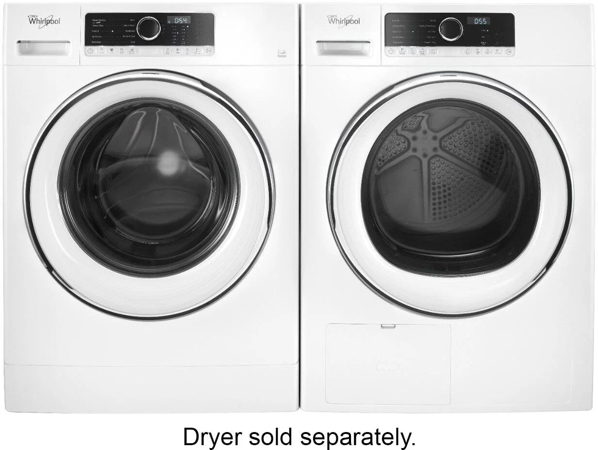 Whirlpool – 2.3 Cu. Ft. High Efficiency Stackable Front Load Washer with Detergent Dosing Aid – White