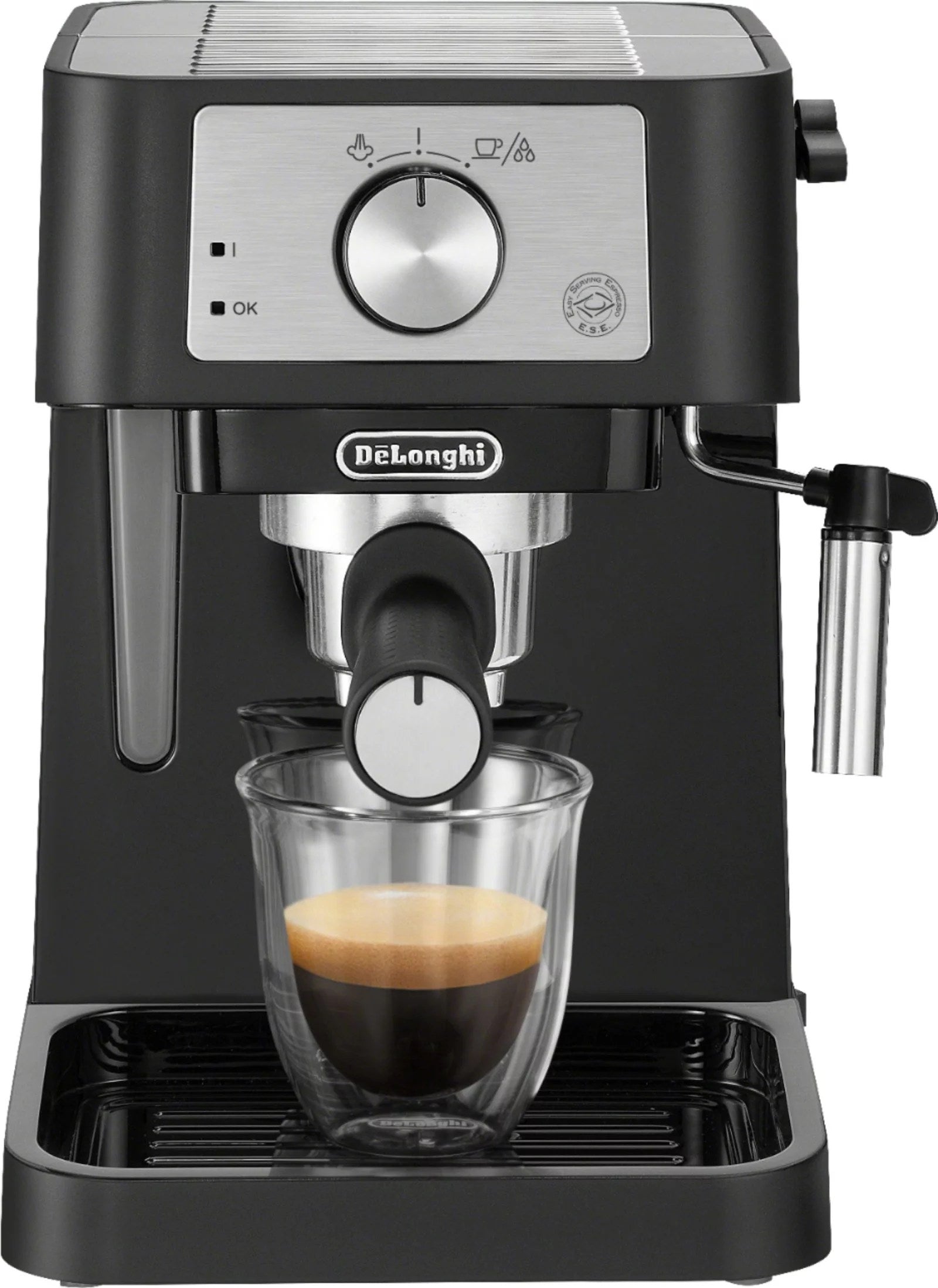 De’Longhi – Stilosa 15 Bar Pump Espresso Machine – Black and Stainless
