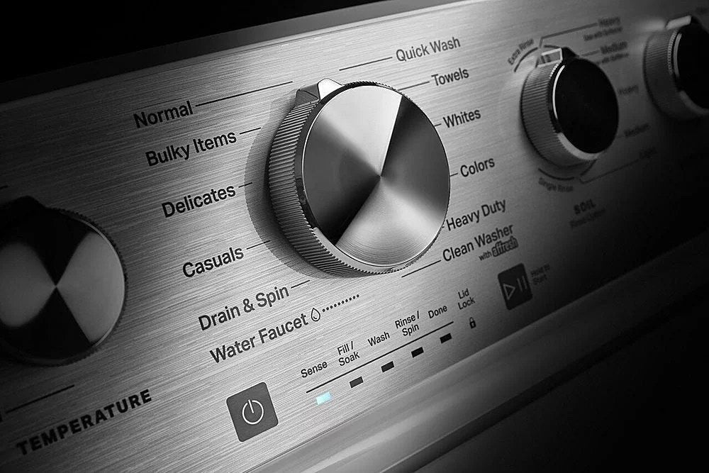 Maytag – 5.2 Cu. Ft. High Efficiency Top Load Washer with Extra Power Button – White