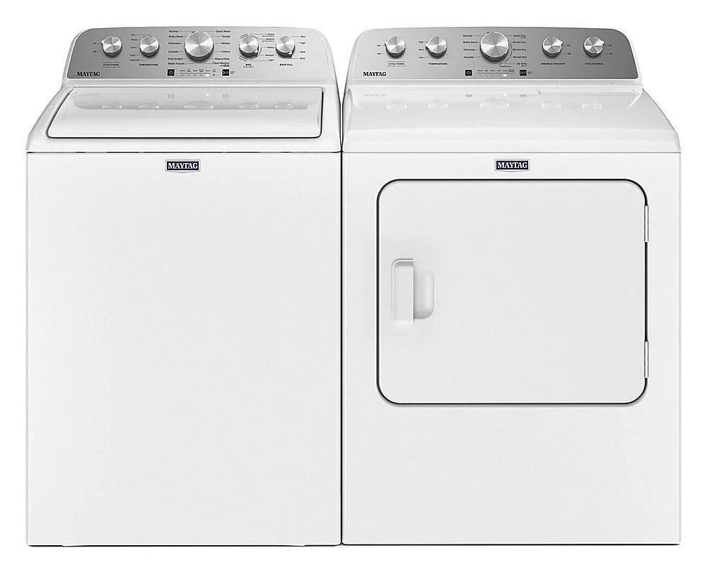 Maytag – 5.2 Cu. Ft. High Efficiency Top Load Washer with Extra Power Button – White