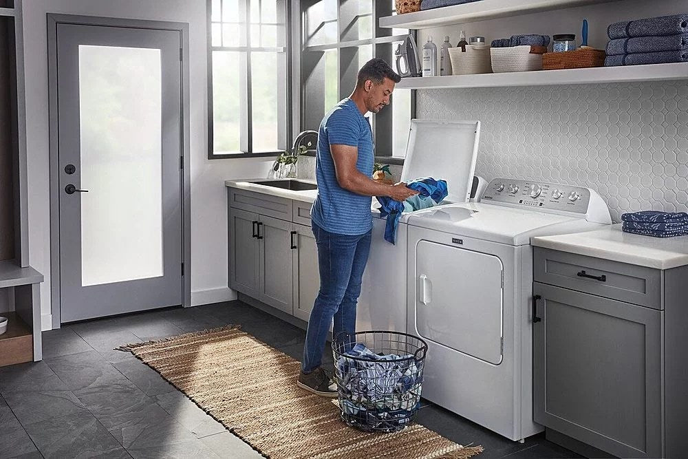 Maytag – 5.2 Cu. Ft. High Efficiency Top Load Washer with Extra Power Button – White