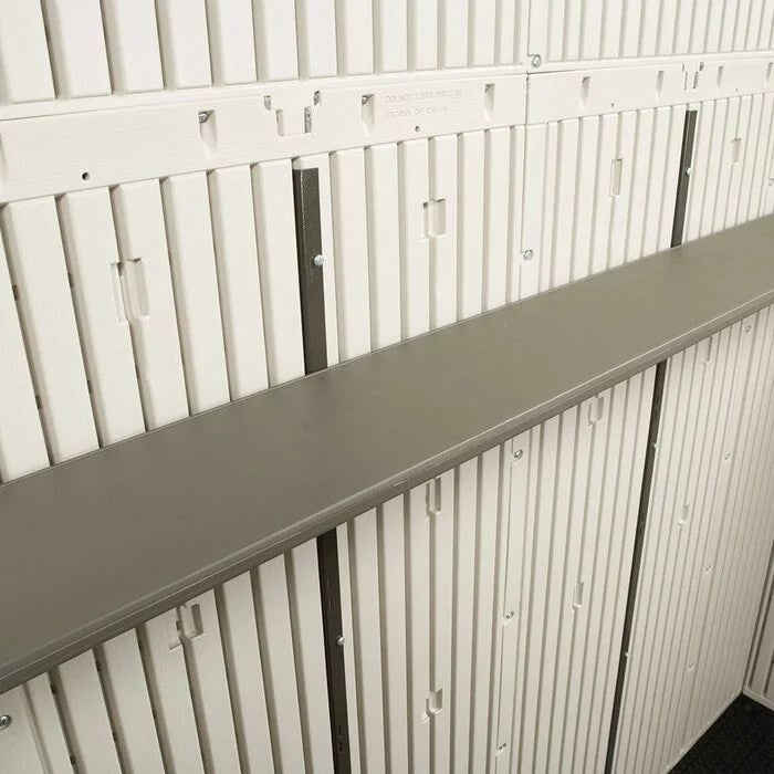 8 Ft. W x 10 Ft. D Plastic Traditional Storage Shed