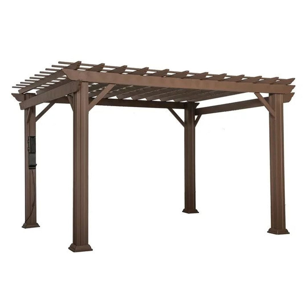 Backyard Discovery 12 ft. x 10 ft. Steel Traditional Pergola