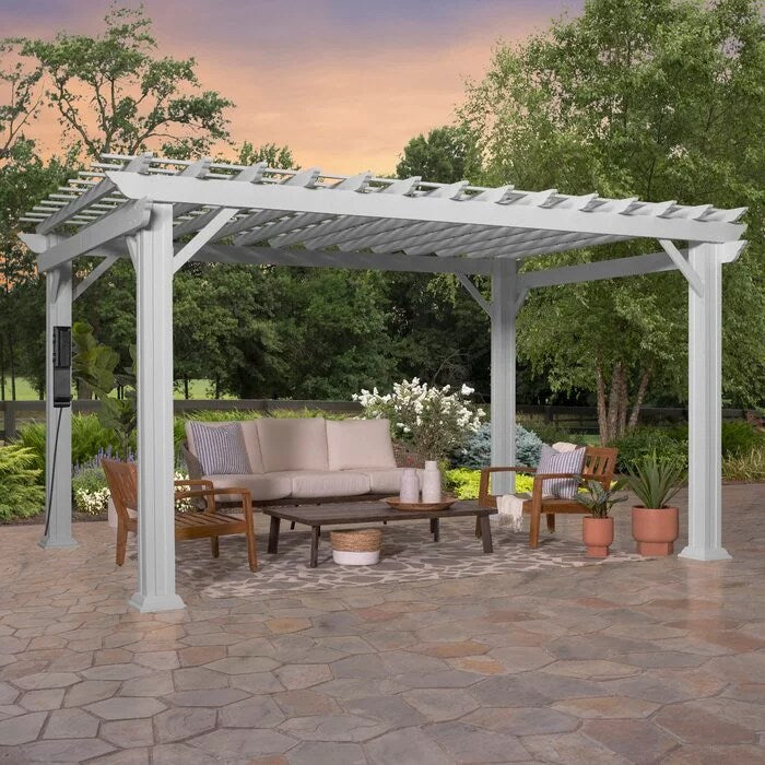 Backyard Discovery 14 ft. x 10 ft. Steel Traditional Pergola