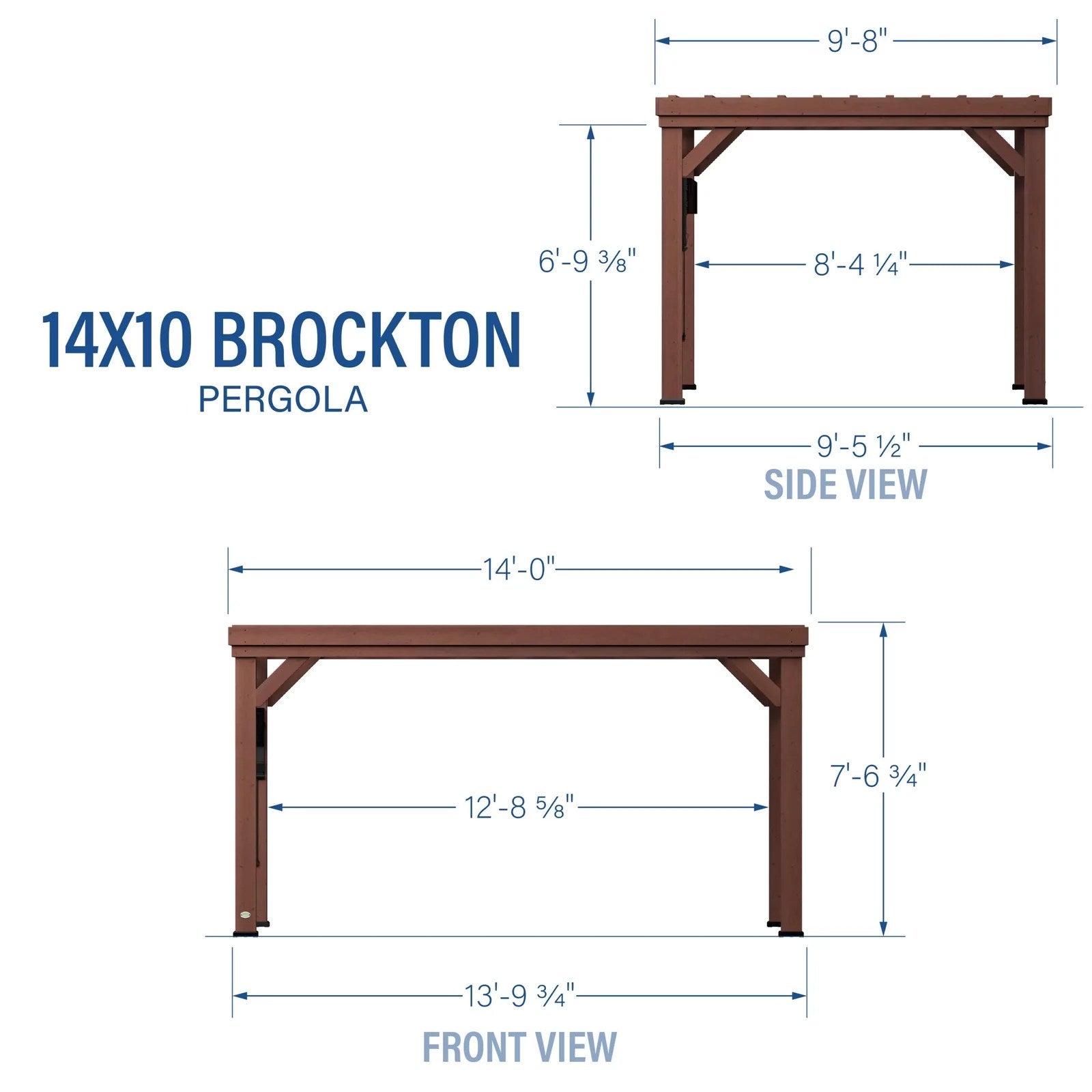 14×10 Brockton Pergola