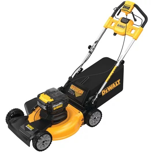 21 in. 20-Volt Cordless Electric Manual Walk Behind Self Propelled Mower with Two 12 Ah Flexvolt Batteries and Charger