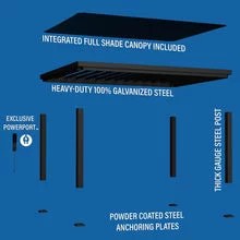 20x12 beaumont pergola – brown