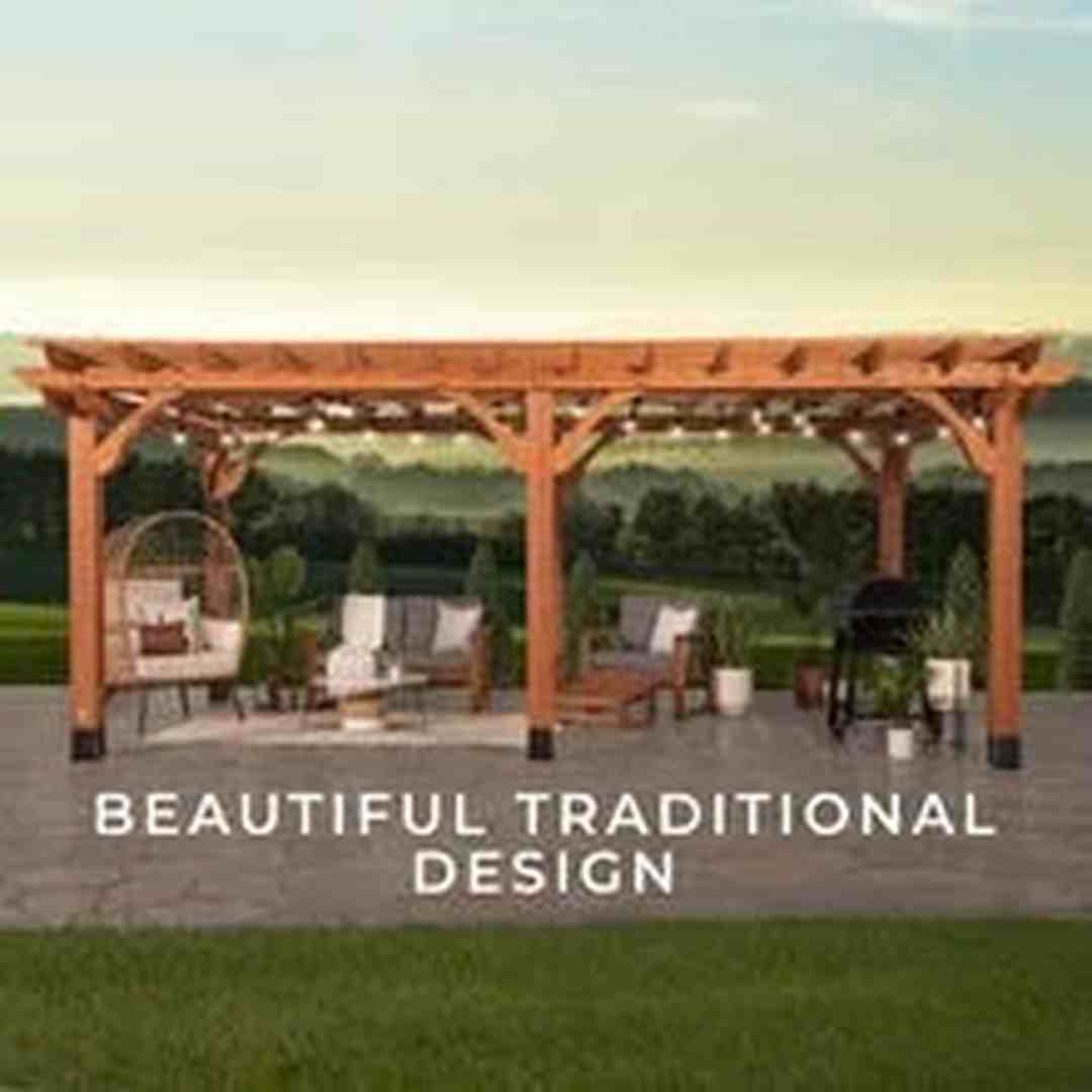 20x12 beaumont pergola – brown