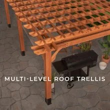 20x12 beaumont pergola – brown