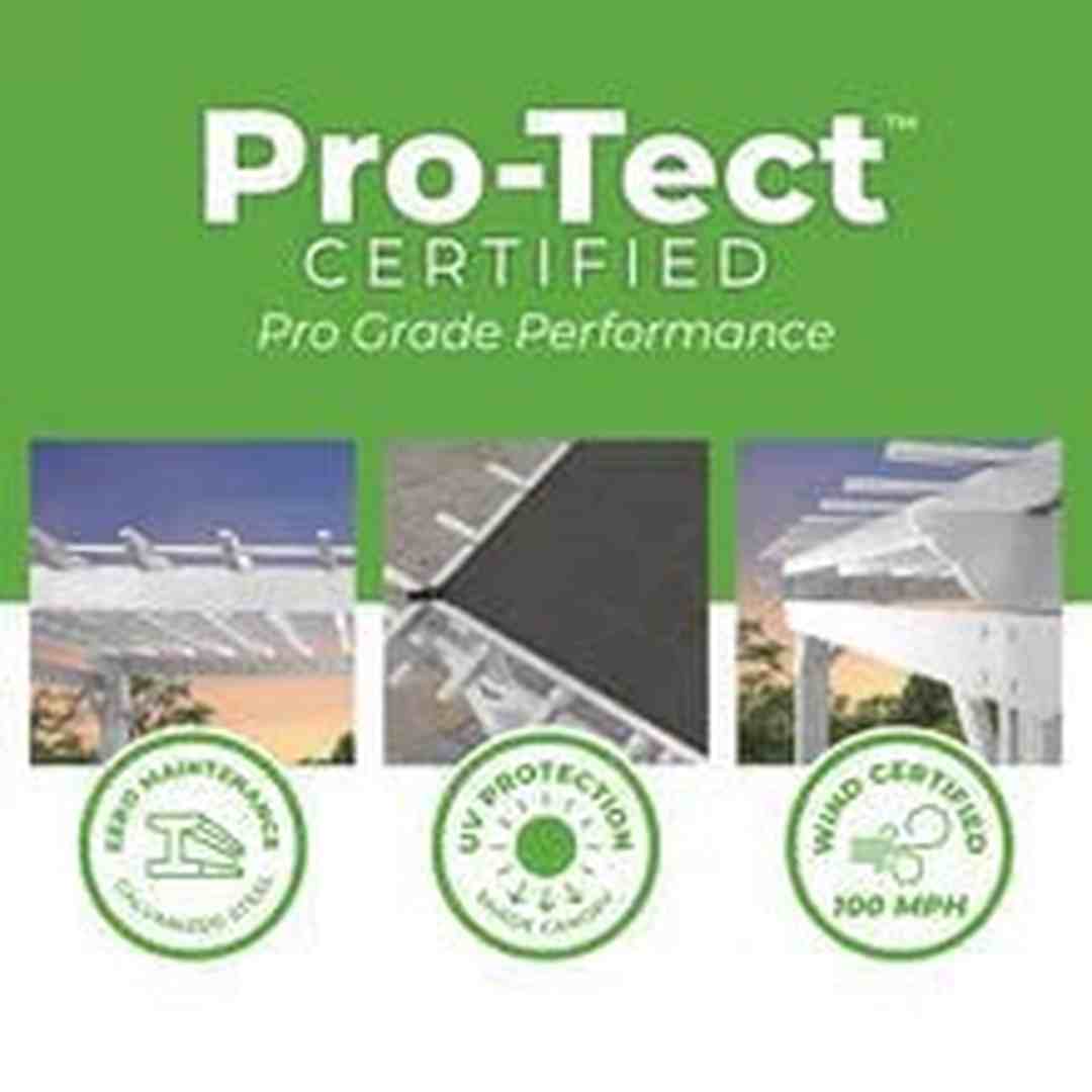 hawthorne traditional steel pergola with sail shade soft canopy