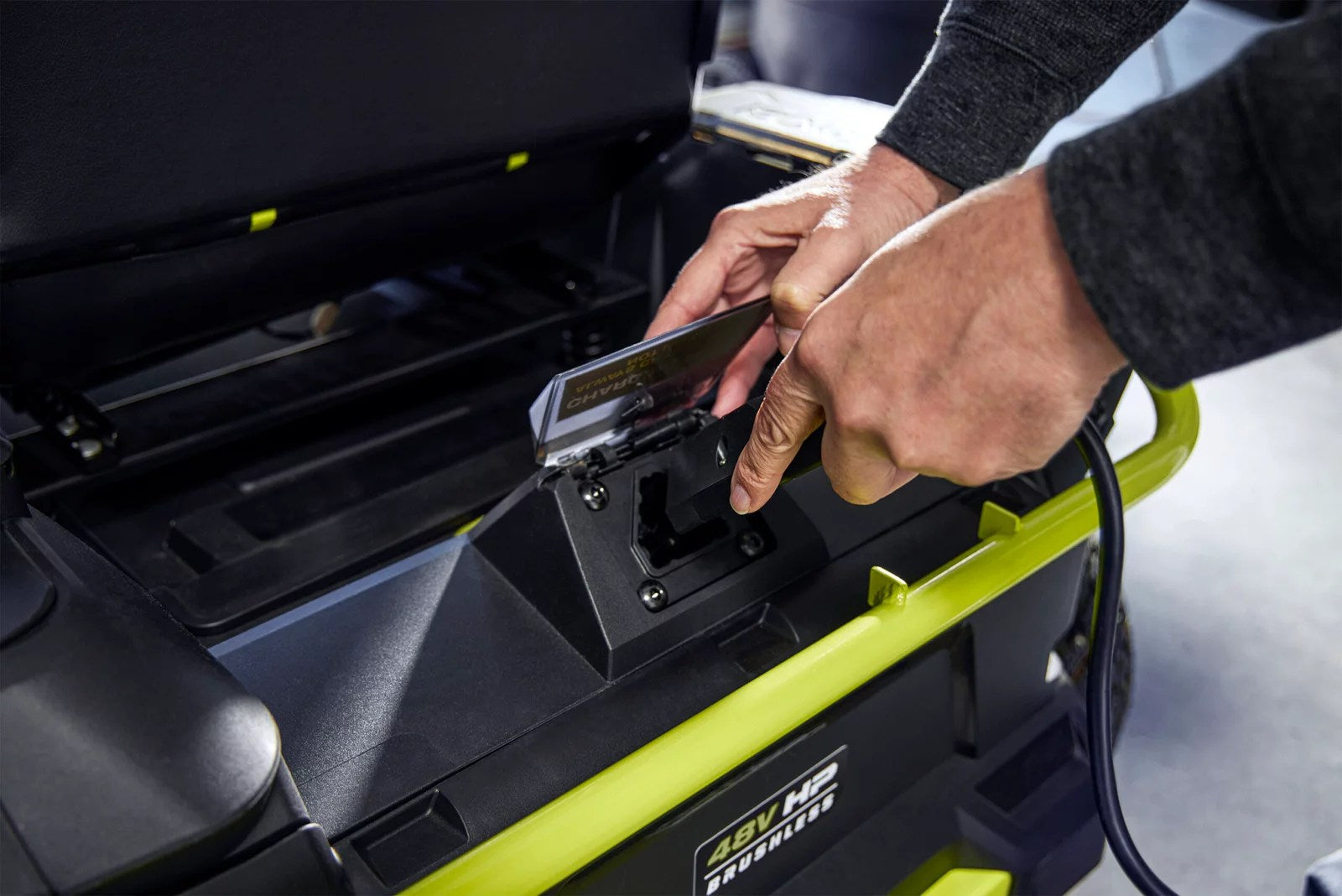 Ryobi 48V HP Brushless 54-inch 115 Ah Battery Electric Riding Zero Turn Mower