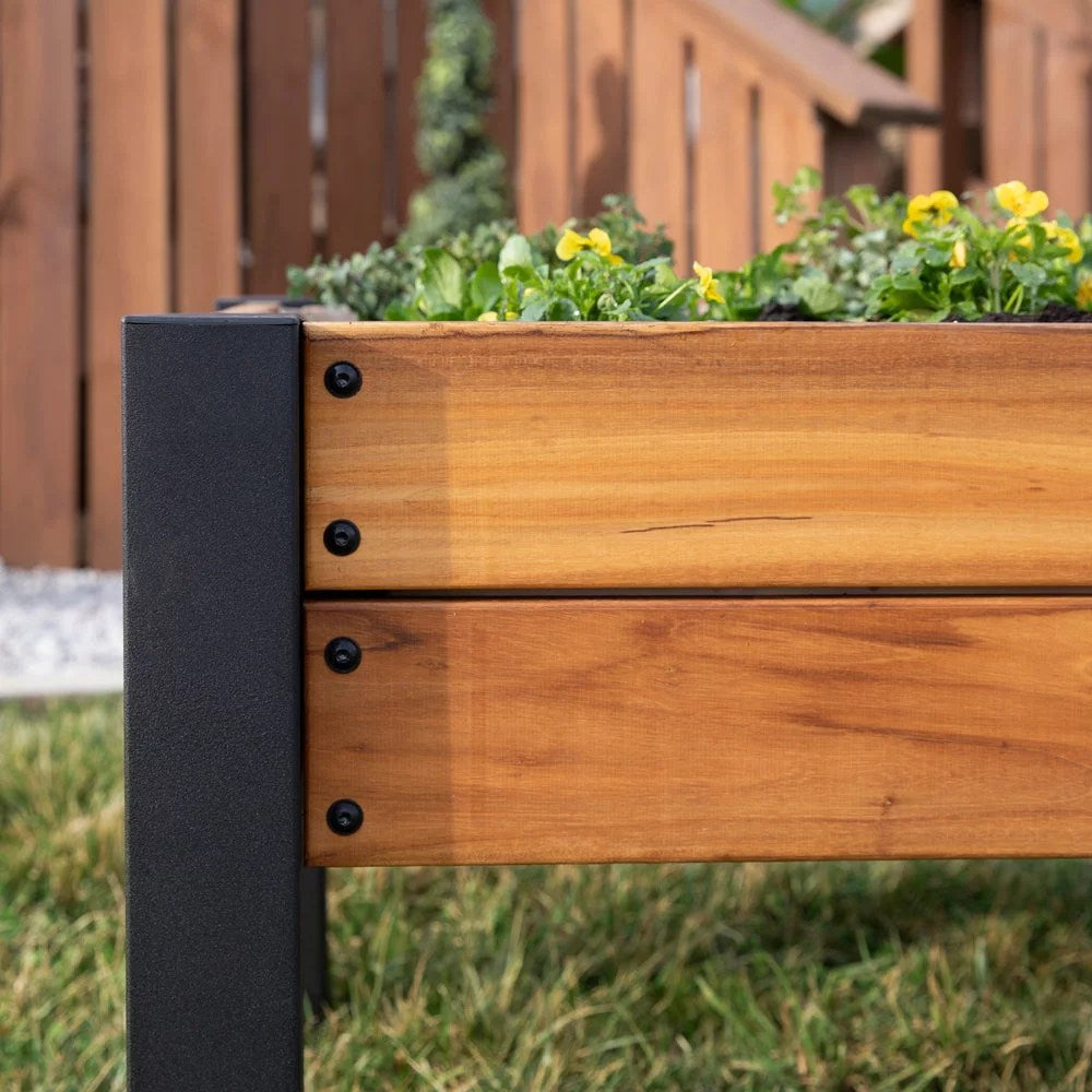Raised planter 100% authentic teak wood