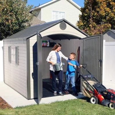 Lifetime 8 ft. x 10 ft. Outdoor Storage Shed – 60056
