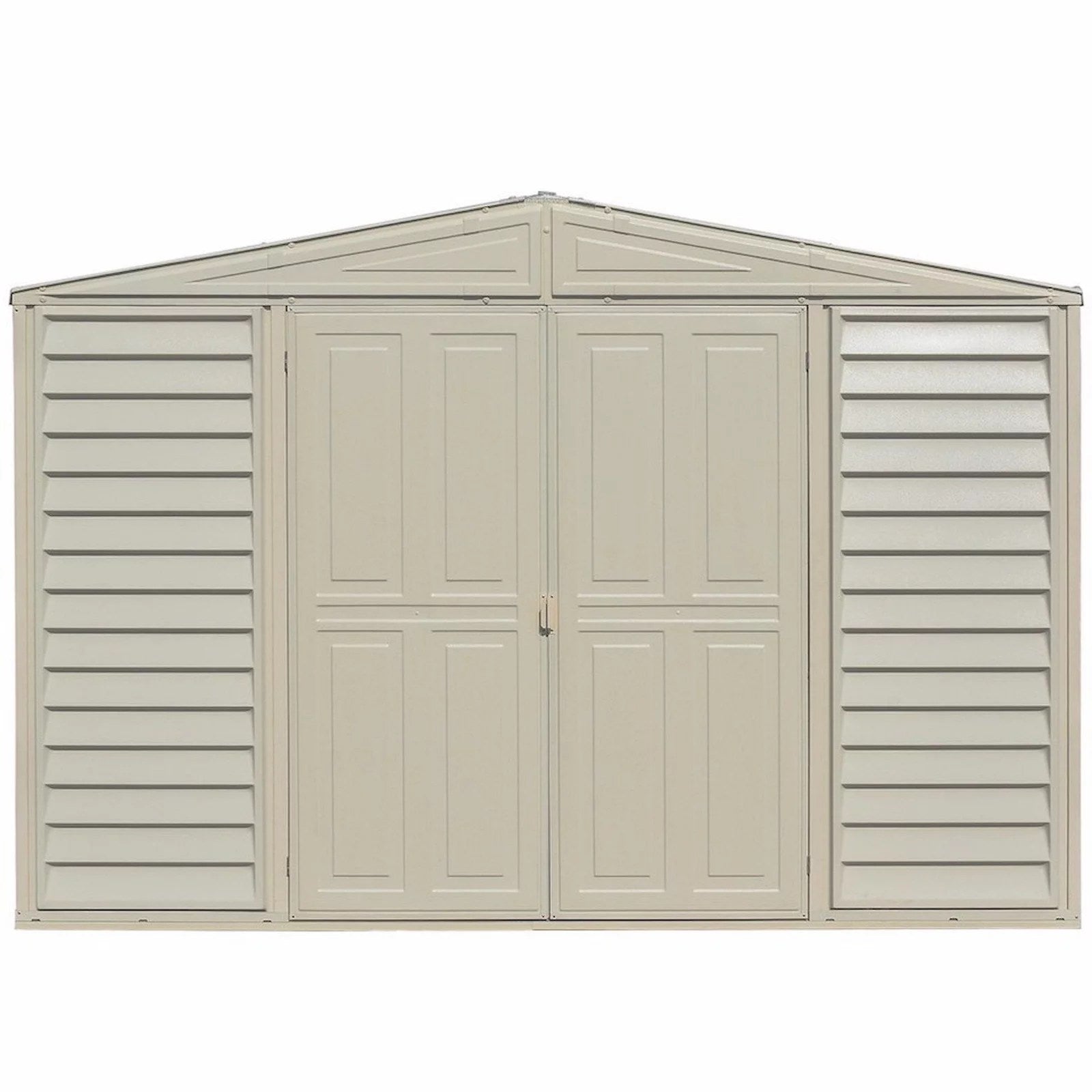 DuraMax 10.5ft x 2.75ft SidePro Vinyl Shed with Foundation Kit