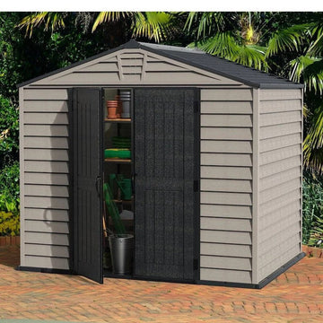 DuraMax StoreMax Plus 10.5×8 Ft with Molded Floor Vinyl Storage Shed