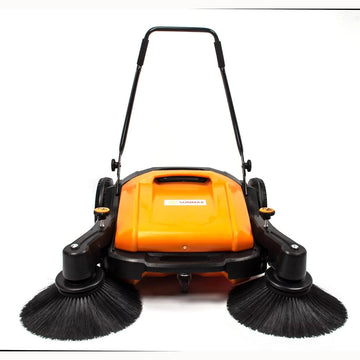 Generic Industrial Floor Sweeper with Triple Brooms 38 inch Outdoor and Indoor Sweeper