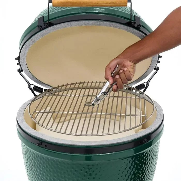 Large Big Green Egg with Rolling Nest & Composite Egg Mates Package