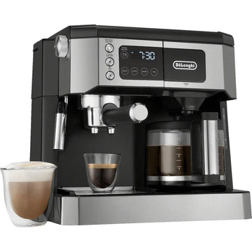 De’Longhi COM530M – Digital All-in-One Combination Coffee and Espresso Machine – Black and Stainless Steel