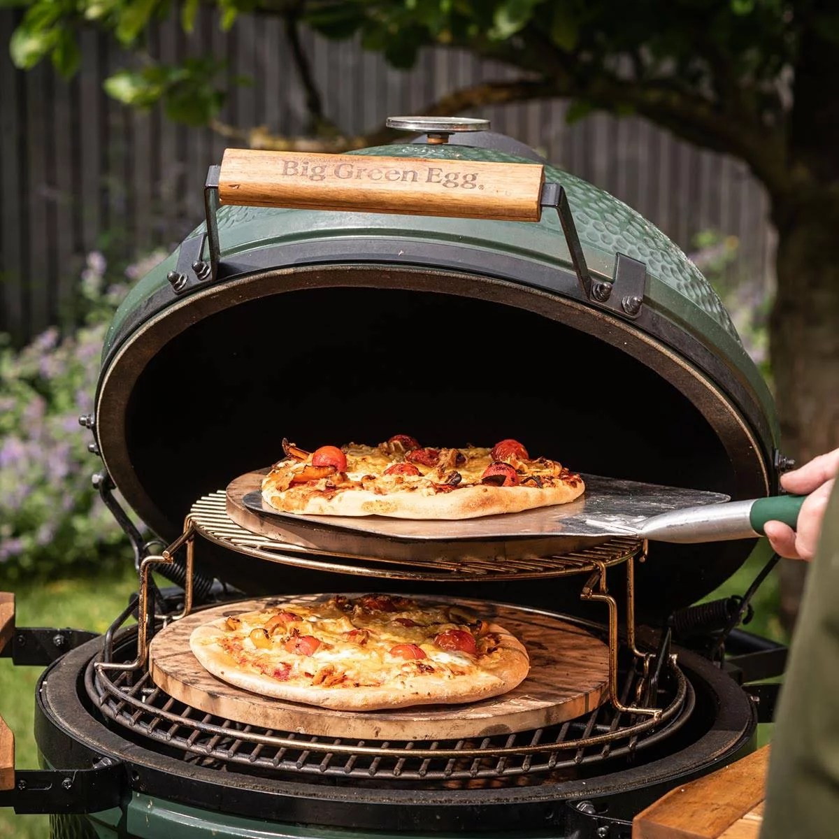 Big Green Egg 18.25 in. Large Charcoal Kamado Grill and Smoker Green