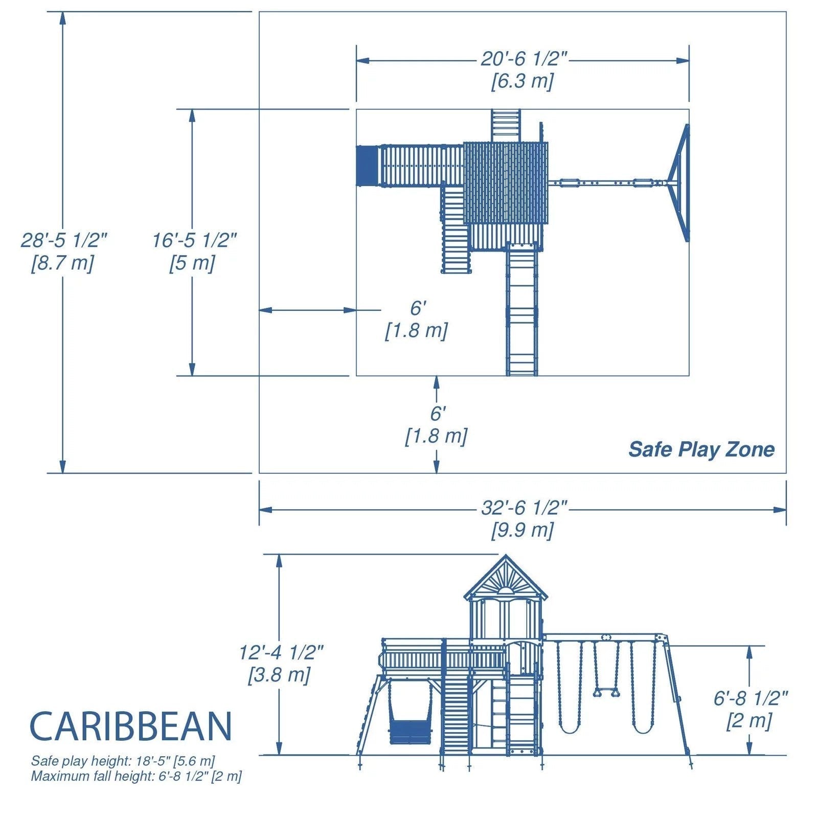 Backyard Discovery Caribbean Cedar Swing Set