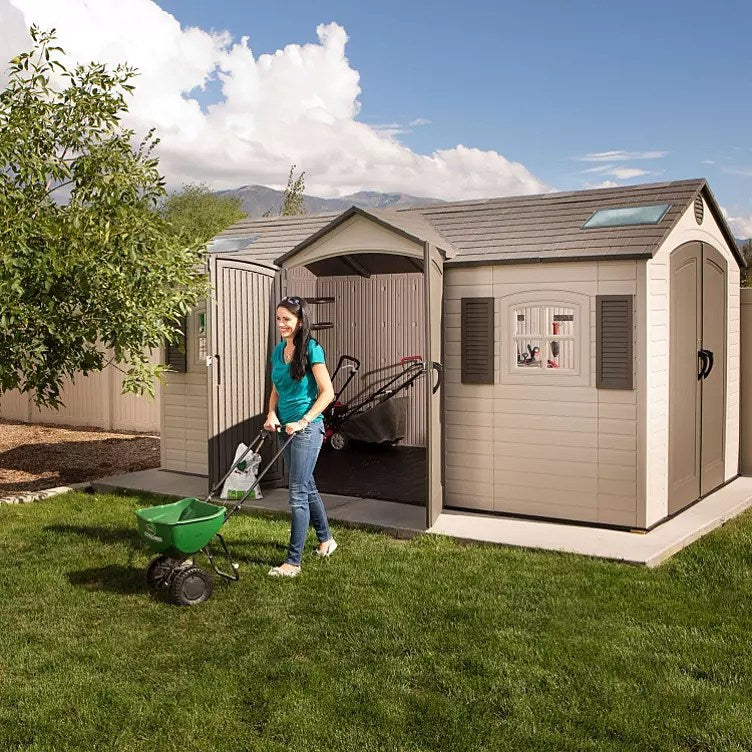 Lifetime 15′ x 8′ Dual-Entry Outdoor Storage Shed